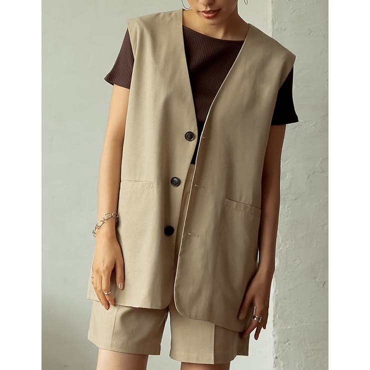 ベージュ(004) | さっと1枚羽織るだけで季節感のあるコーディネートに | Re:EDIT