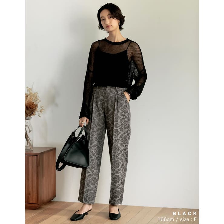 くったり感がトレンドの着こなしに映える シアールーズニットチュニック トップス | Re:EDIT | 詳細画像11 