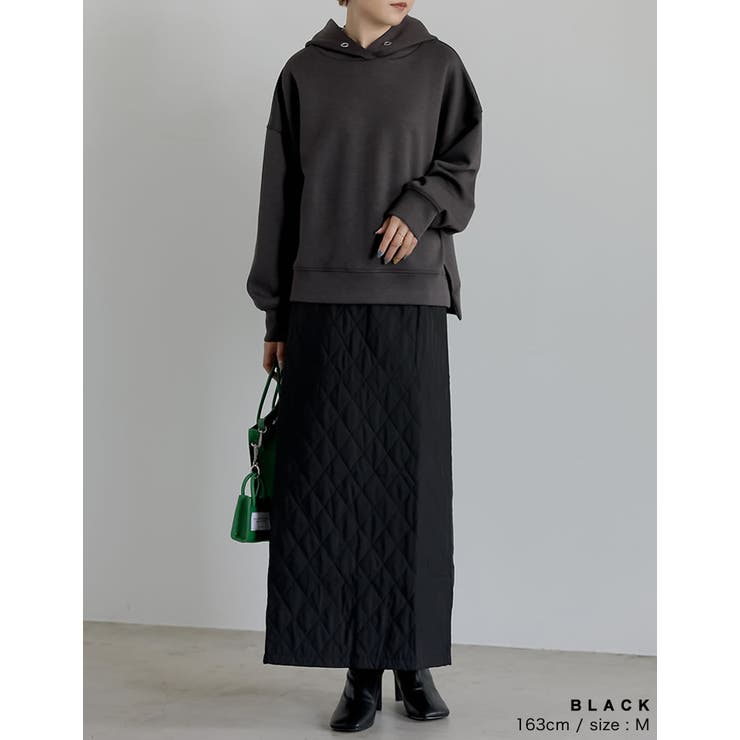 こだわりの洗練されたシルエット キルティングIラインロングスカート スカート | Re:EDIT | 詳細画像17 