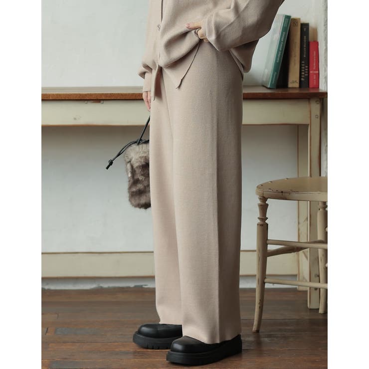 ミラノリブワイドニットパンツ パンツ パンツ | Re:EDIT | 詳細画像10 