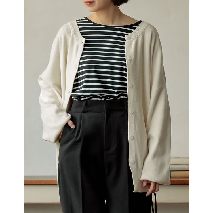 前後2WAYミラノリブニットカーディガン トップス カーディガン | Re:EDIT | 詳細画像21 