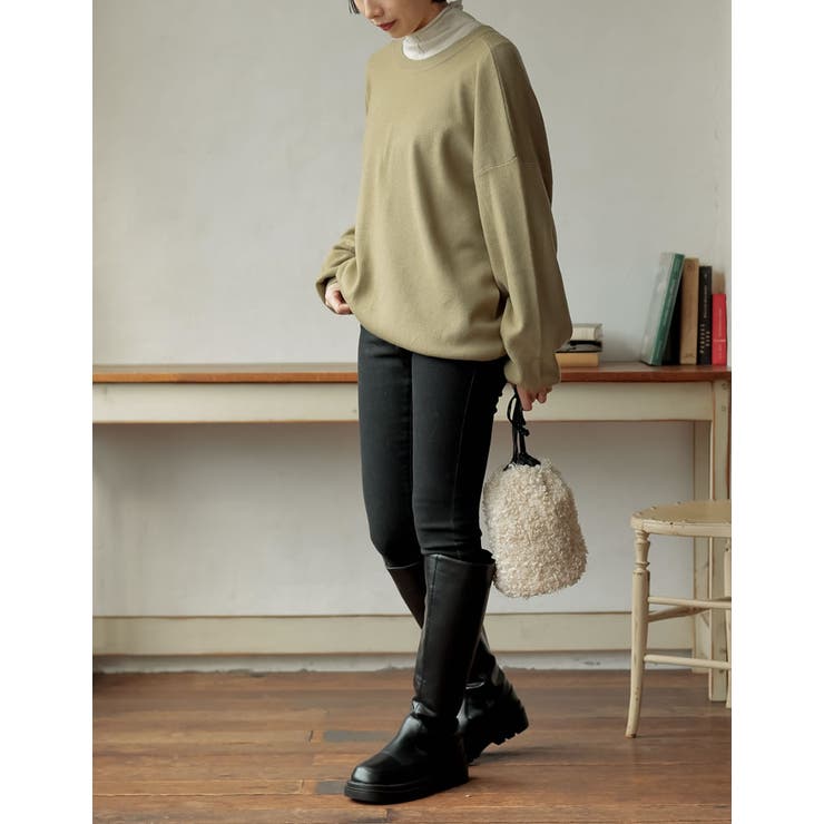 前後2WAYミラノリブニットカーディガン トップス カーディガン | Re:EDIT | 詳細画像33 