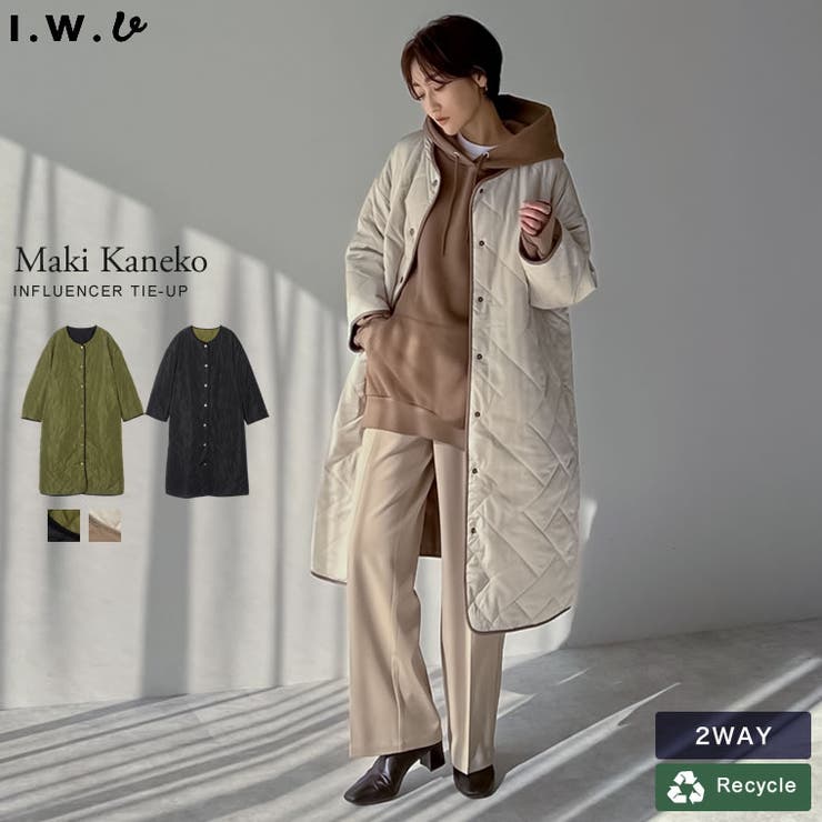 リバーシブルで楽しめる軽量キルティングコート[品番：GS000019545