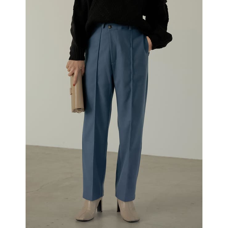 ブルー(013) | オンオフ使える大人のリラックスカラーパンツ | Re:EDIT