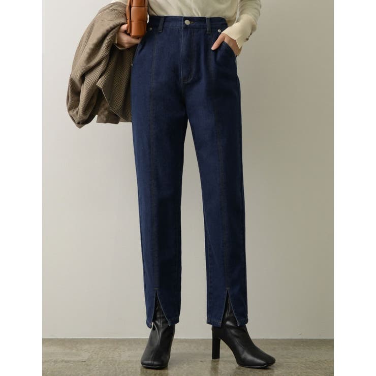 ネイビー(021) | サステナブルかつ美脚メイクも叶う最先端デニム | Re:EDIT