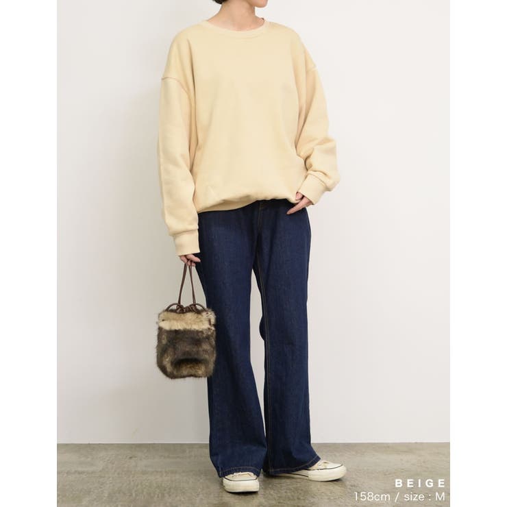 丸みのあるシルエットのサイドリブスウェット | Re:EDIT | 詳細画像13 