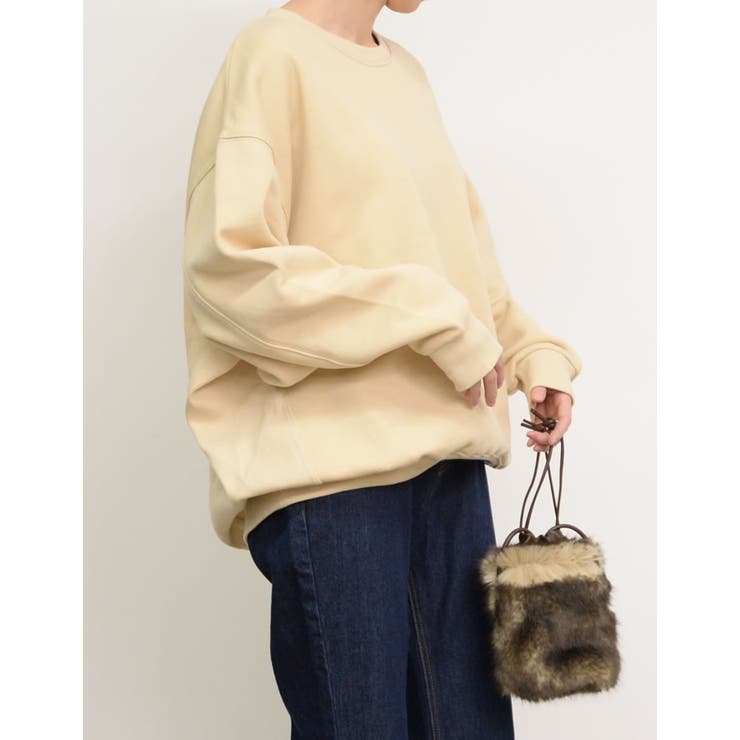 丸みのあるシルエットのサイドリブスウェット | Re:EDIT | 詳細画像14 