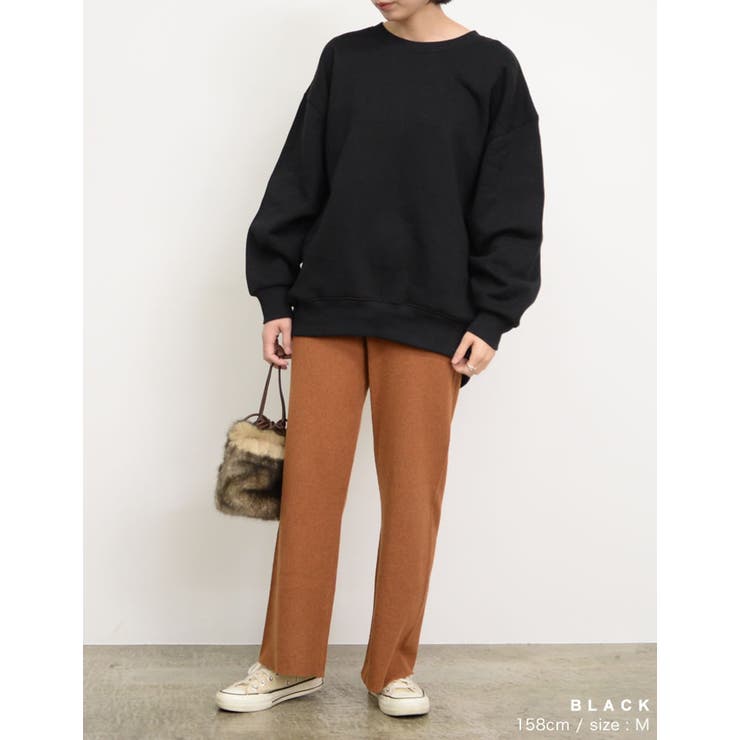 丸みのあるシルエットのサイドリブスウェット | Re:EDIT | 詳細画像16 