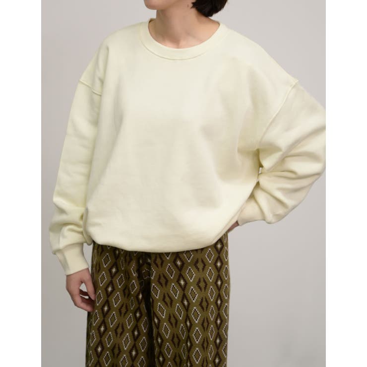 丸みのあるシルエットのサイドリブスウェット | Re:EDIT | 詳細画像4 