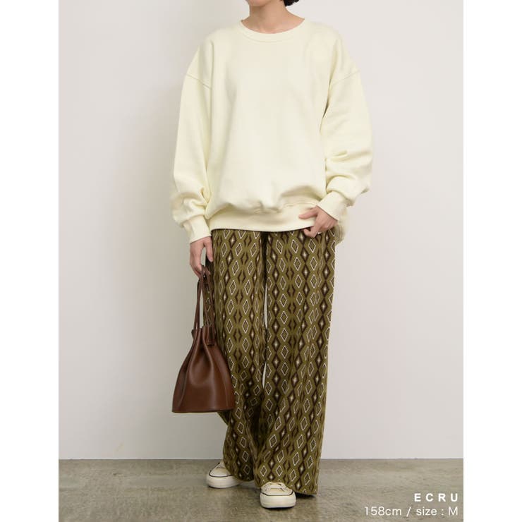 丸みのあるシルエットのサイドリブスウェット | Re:EDIT | 詳細画像10 