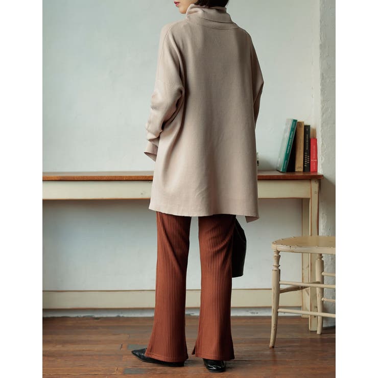 キックフレアリブニットリラックスパンツ パンツ パンツ | Re:EDIT | 詳細画像13 