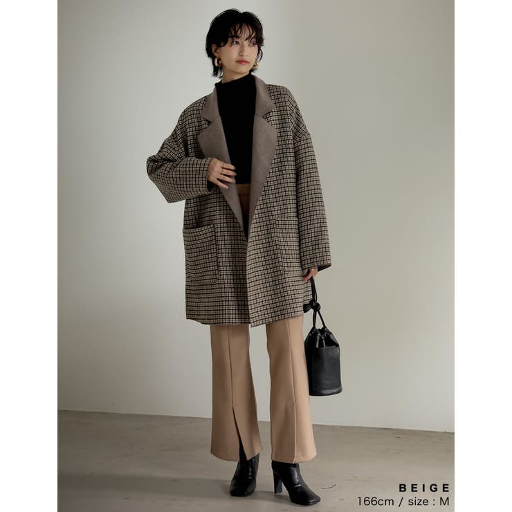 メルトンセンターベンツキックフレアパンツ パンツ パンツ | Re:EDIT | 詳細画像13 