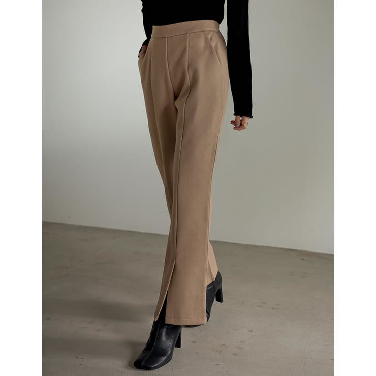 メルトンセンターベンツキックフレアパンツ パンツ パンツ | Re:EDIT | 詳細画像4 