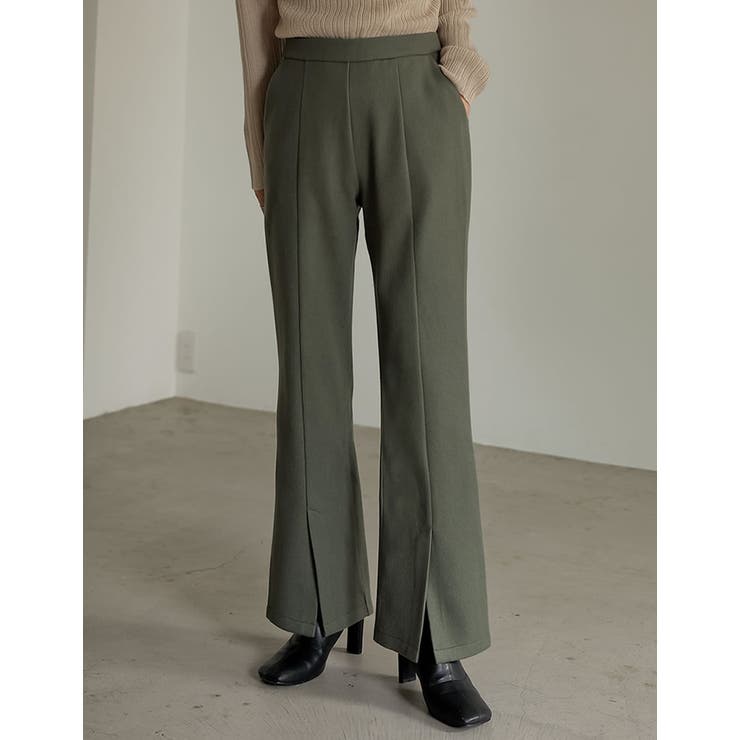 メルトンセンターベンツキックフレアパンツ パンツ パンツ | Re:EDIT | 詳細画像5 