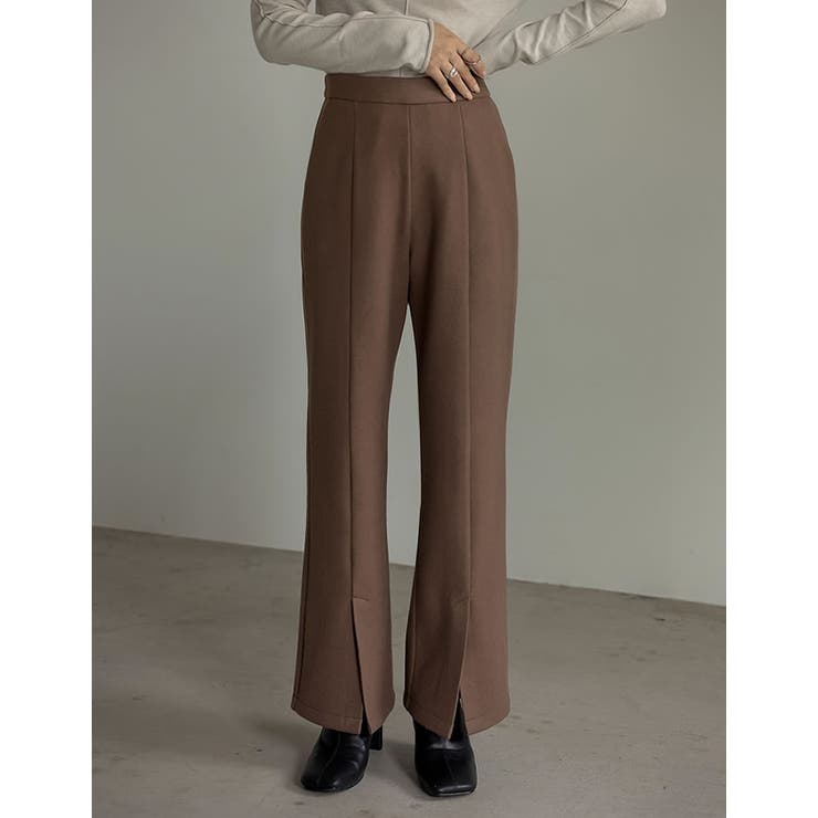 メルトンセンターベンツキックフレアパンツ パンツ パンツ | Re:EDIT | 詳細画像6 