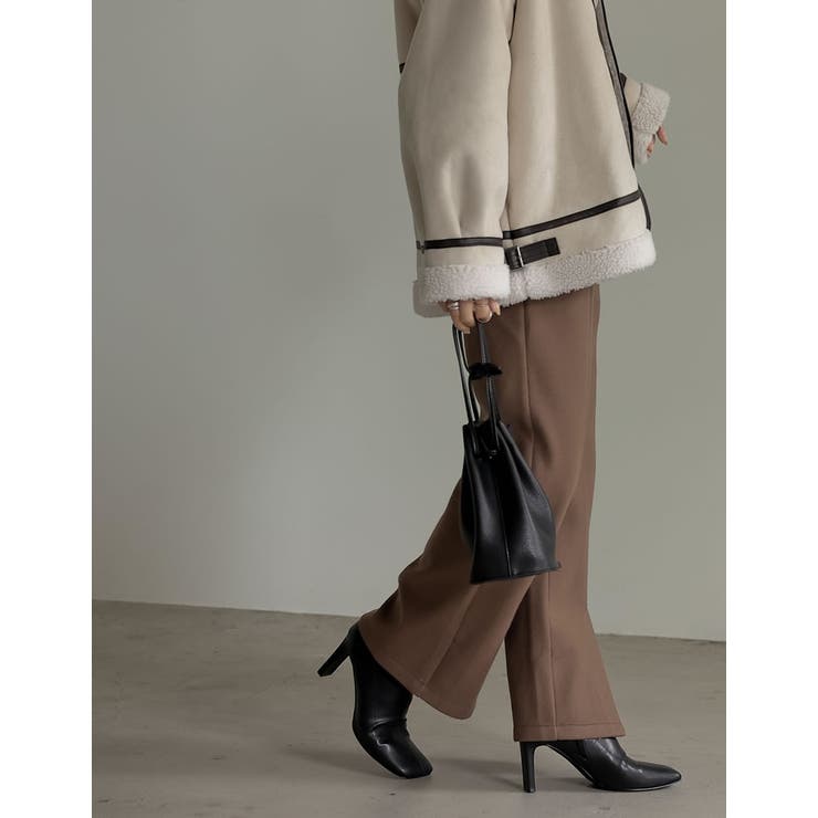 メルトンセンターベンツキックフレアパンツ パンツ パンツ | Re:EDIT | 詳細画像24 