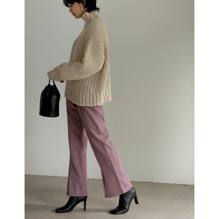 メルトンセンターベンツキックフレアパンツ パンツ パンツ | Re:EDIT | 詳細画像28 