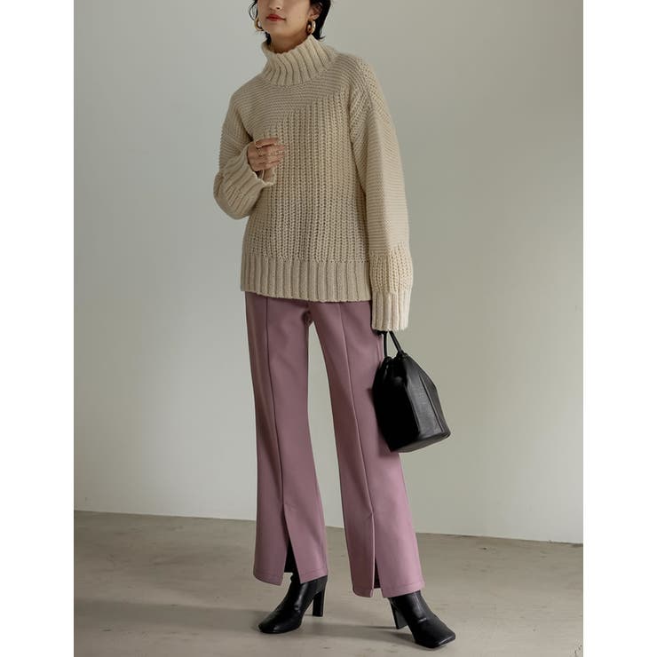 メルトンセンターベンツキックフレアパンツ パンツ パンツ | Re:EDIT | 詳細画像29 