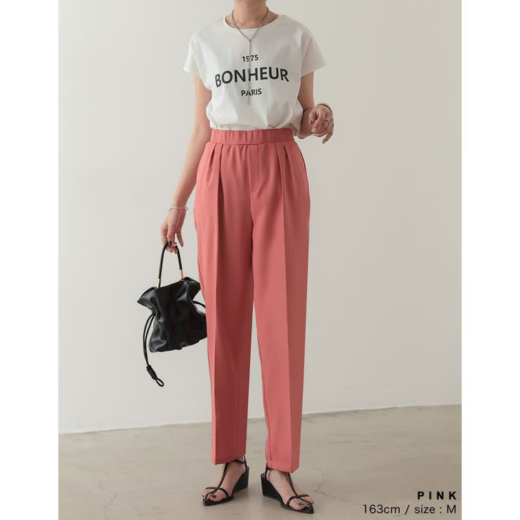 鮮やかカラーで気分も上がる美脚パンツ [低身長 高身長サイズ有]ストレッチツイル… | Re:EDIT | 詳細画像10 