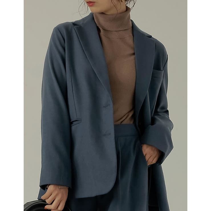 ブルー(013) | 大人のきちんと感を叶えてくれるカラージャケット | Re:EDIT