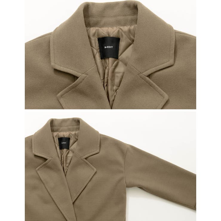 裏キルティングであったか。冬本命カラーコート | Re:EDIT | 詳細画像28 