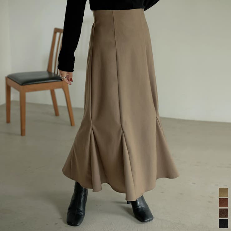 [低身長サイズ有]起毛ツイルマーメイドスカート スカート/スカート | Re:EDIT | 詳細画像1 