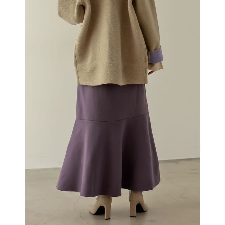 すっきり着用できるあったか肉厚マーメイドスカート [低身長 高身長サイズ有]軽く… | Re:EDIT | 詳細画像23 