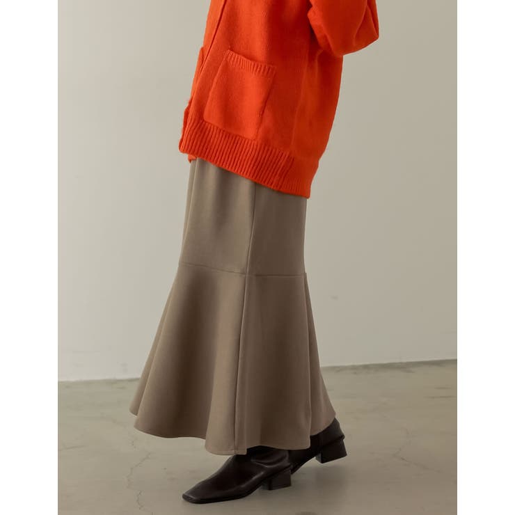 すっきり着用できるあったか肉厚マーメイドスカート [低身長 高身長サイズ有]軽く… | Re:EDIT | 詳細画像28 