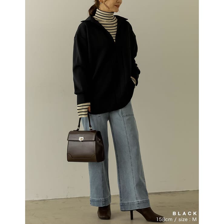 [イージーケア]ダンボールオーバーサイズスキッパーシャツ | Re:EDIT | 詳細画像23 