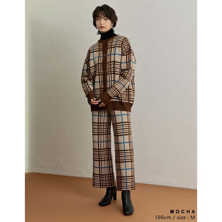 ぱきっとした配色とラインを拾わないシルエットが魅力 [低身長サイズ有]チェックジ… | Re:EDIT | 詳細画像12 