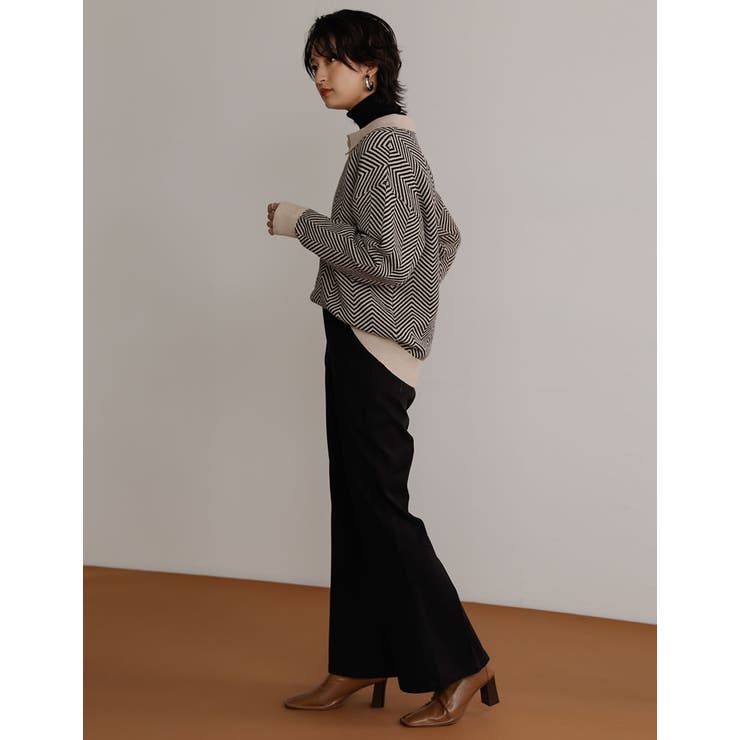 オンオフ使える綺麗見えカラーパンツ [低身長 高身長サイズ有]微起毛ツイルバック… | Re:EDIT | 詳細画像24 