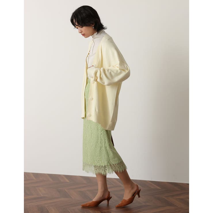 トレンドライクに品よく着こなす エンブロイダリーレースタイトスカート スカート | Re:EDIT | 詳細画像13 