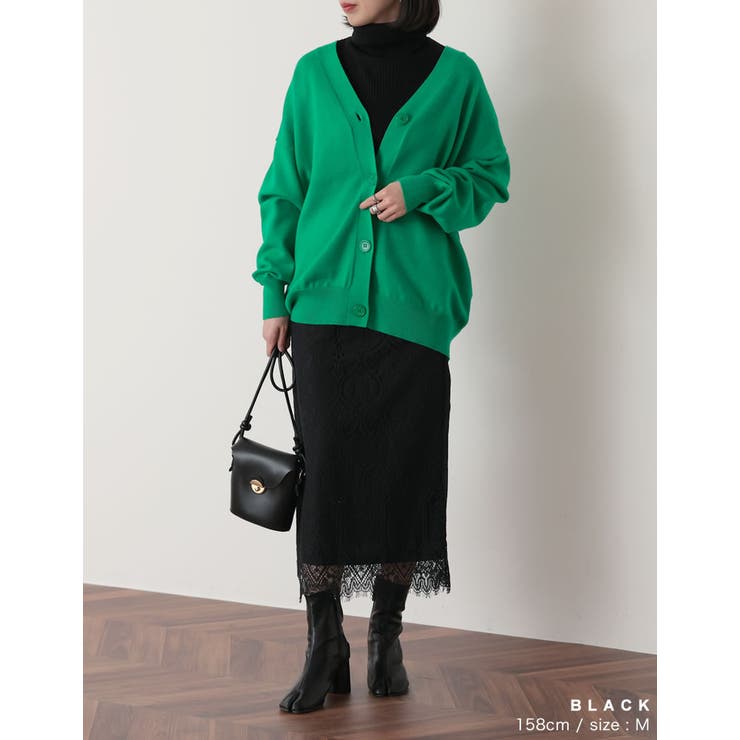 トレンドライクに品よく着こなす エンブロイダリーレースタイトスカート スカート | Re:EDIT | 詳細画像9 