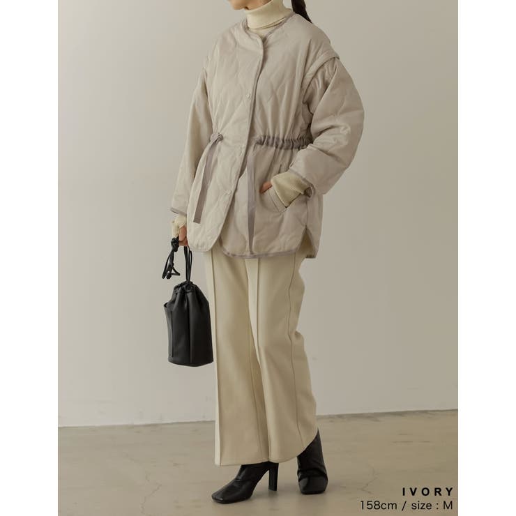 ゆとりのあるセミフレアシルエットが美脚メイク | Re:EDIT | 詳細画像22 