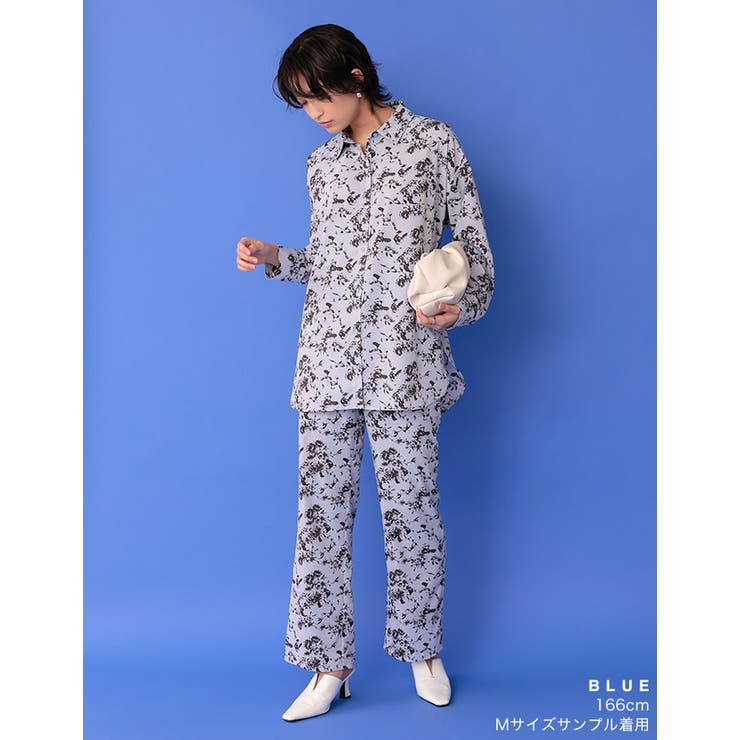 ニュアンス感のある花柄で洗練された印象に [低身長サイズ有]ヴィンテージフラワー… | Re:EDIT | 詳細画像14 