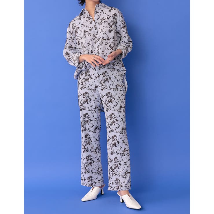 ニュアンス感のある花柄で洗練された印象に [低身長サイズ有]ヴィンテージフラワー… | Re:EDIT | 詳細画像17 