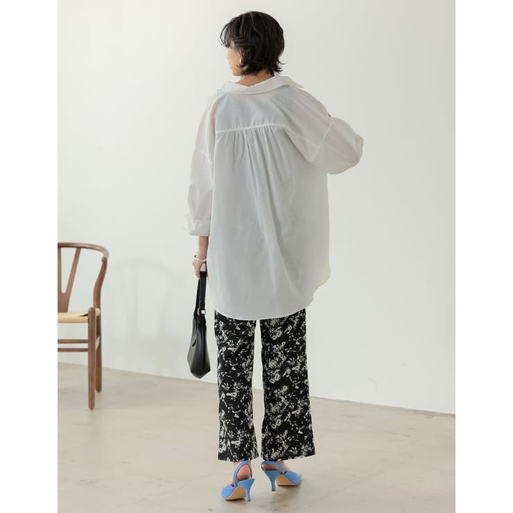 ニュアンス感のある花柄で洗練された印象に [低身長サイズ有]ヴィンテージフラワー… | Re:EDIT | 詳細画像8 