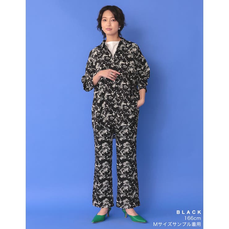 ニュアンス感のある花柄で洗練された印象に [低身長サイズ有]ヴィンテージフラワー… | Re:EDIT | 詳細画像21 