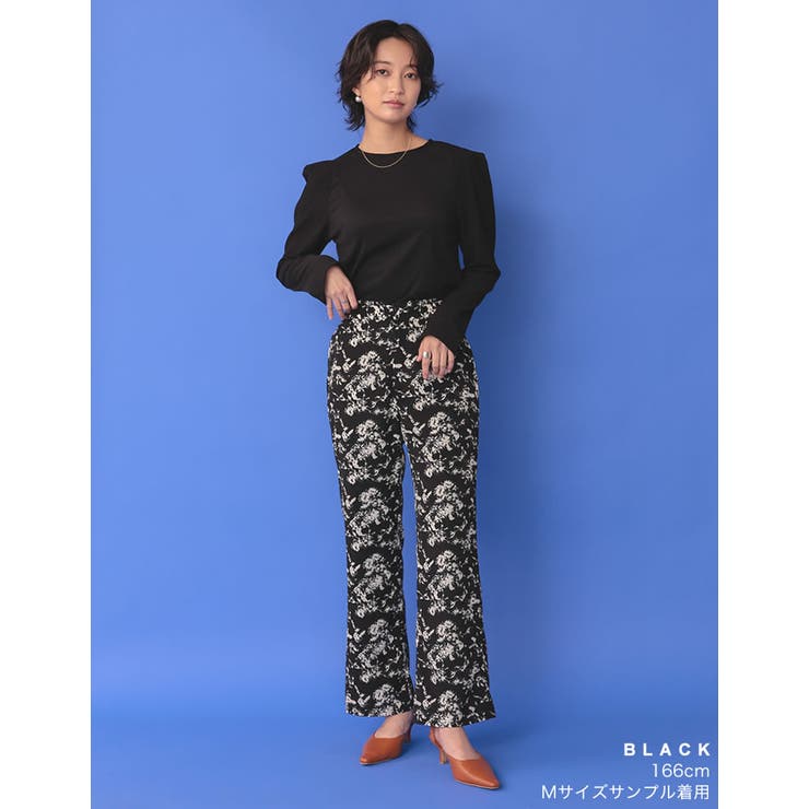 ニュアンス感のある花柄で洗練された印象に [低身長サイズ有]ヴィンテージフラワー… | Re:EDIT | 詳細画像24 