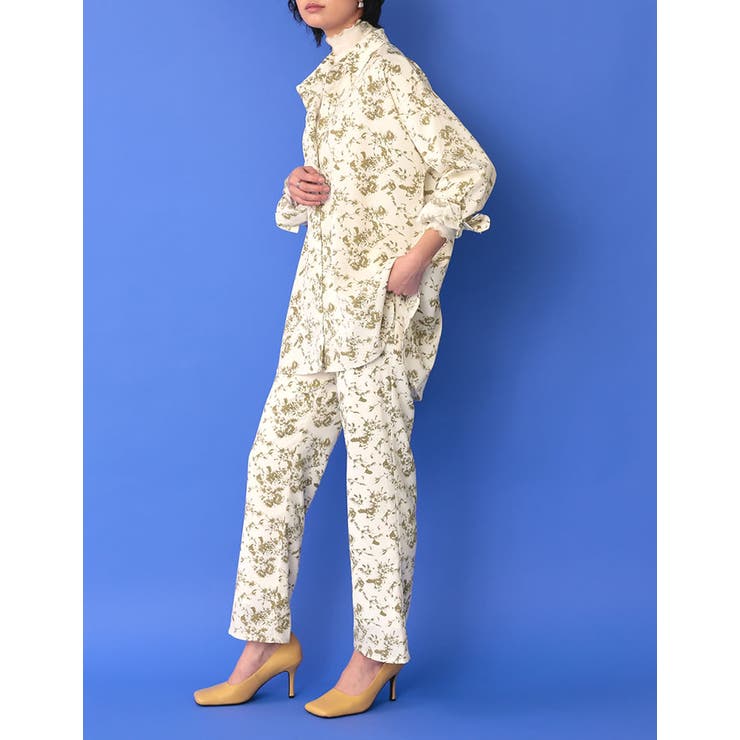 ニュアンス感のある花柄で洗練された印象に [低身長サイズ有]ヴィンテージフラワー… | Re:EDIT | 詳細画像27 