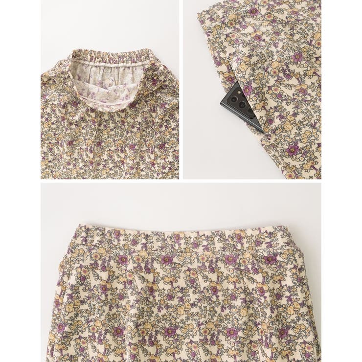 小ぶりな花柄でクラシカルな雰囲気を演出 ライトコール花柄マーメイドスカート | Re:EDIT | 詳細画像26 