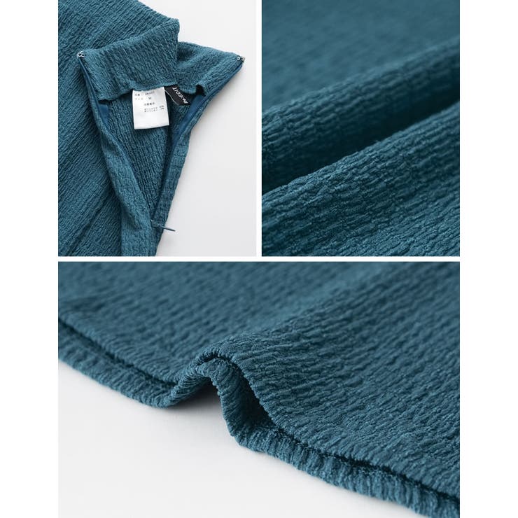 綺麗見えシルエットとリラクシーな穿き心地が魅力 楊柳カットソーフレアスカート | Re:EDIT | 詳細画像24 