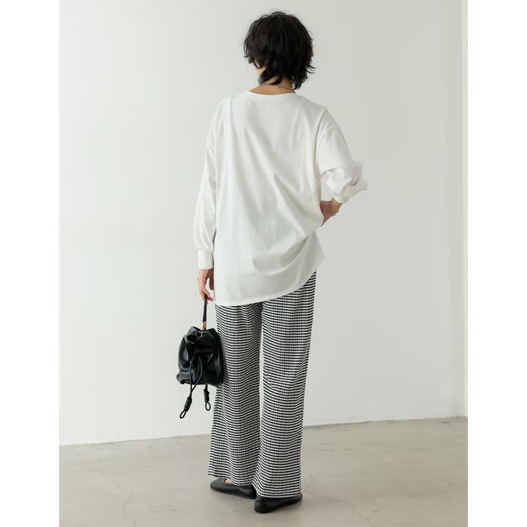 甘くなり過ぎないストレスフリーなチェック柄パンツ | Re:EDIT | 詳細画像8 