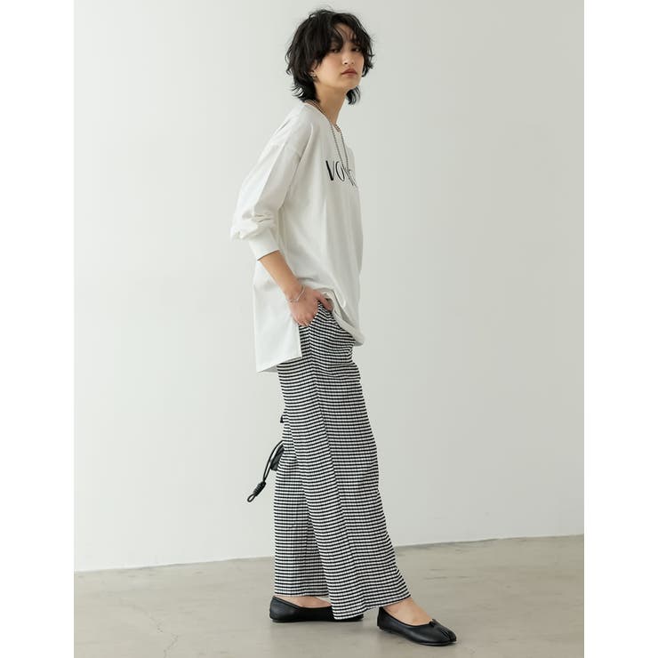 甘くなり過ぎないストレスフリーなチェック柄パンツ | Re:EDIT | 詳細画像9 