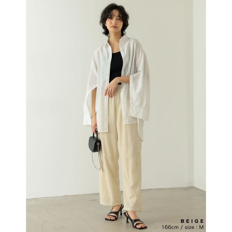 甘くなり過ぎないストレスフリーなチェック柄パンツ | Re:EDIT | 詳細画像10 