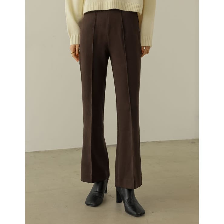ブラウン(009) | 美シルエットにこだわったスラックスパンツ | Re:EDIT