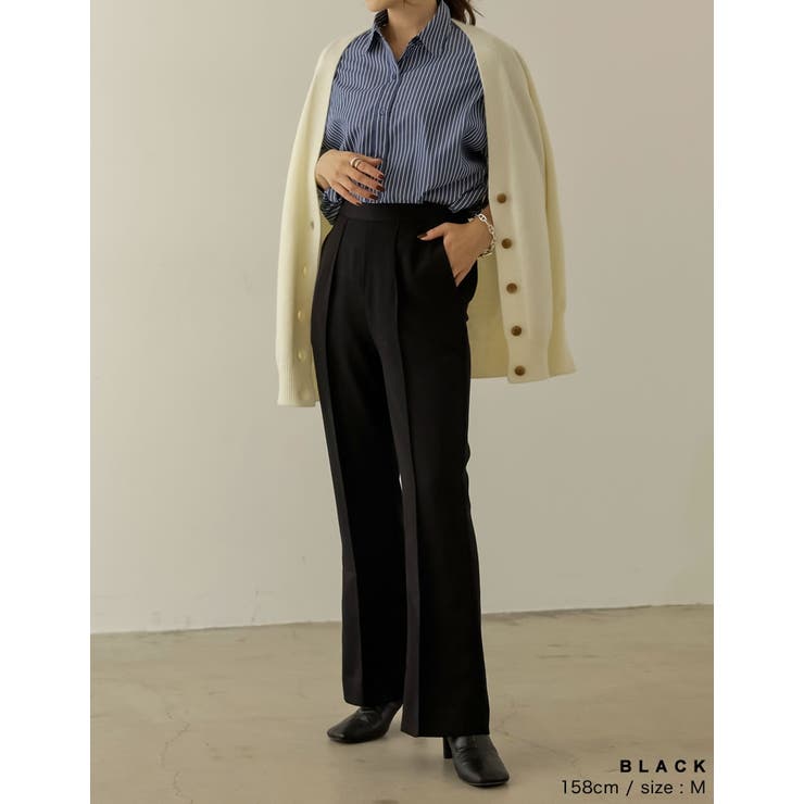 美シルエットにこだわったスラックスパンツ | Re:EDIT | 詳細画像13 