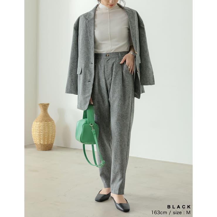 ナチュラルにきれい見えを叶えるテーパードパンツ ナチュラルテーパードパンツ パン… | Re:EDIT | 詳細画像5 