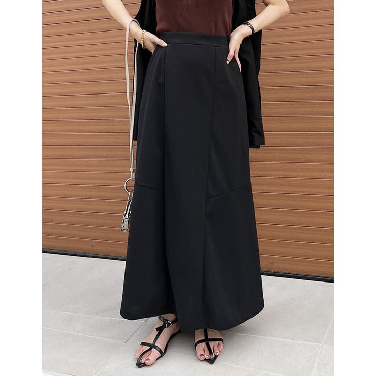 ブラック(001) | 人気のジョーゼット生地で綺麗見え&お手入れ簡単 | Re:EDIT