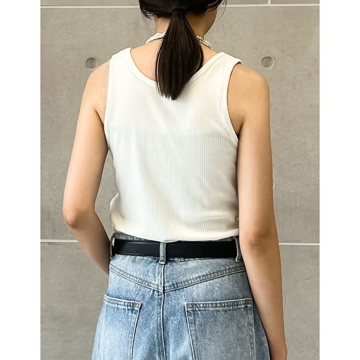 無地テレコリブタンクトップ | Re:EDIT | 詳細画像11 